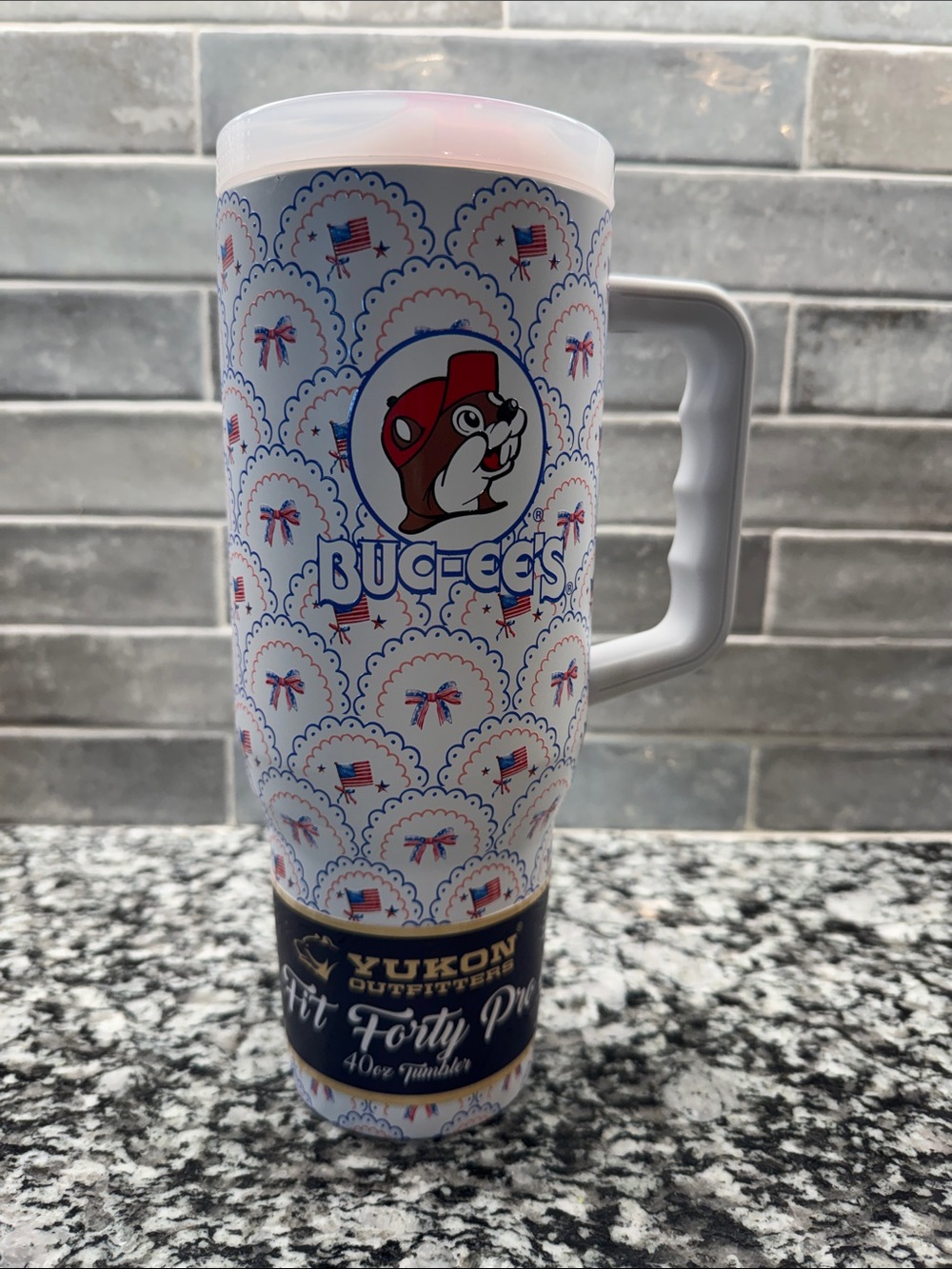 Buc—ee’s Bows & Ribbon Patriotic 40oz Travel Tumbler